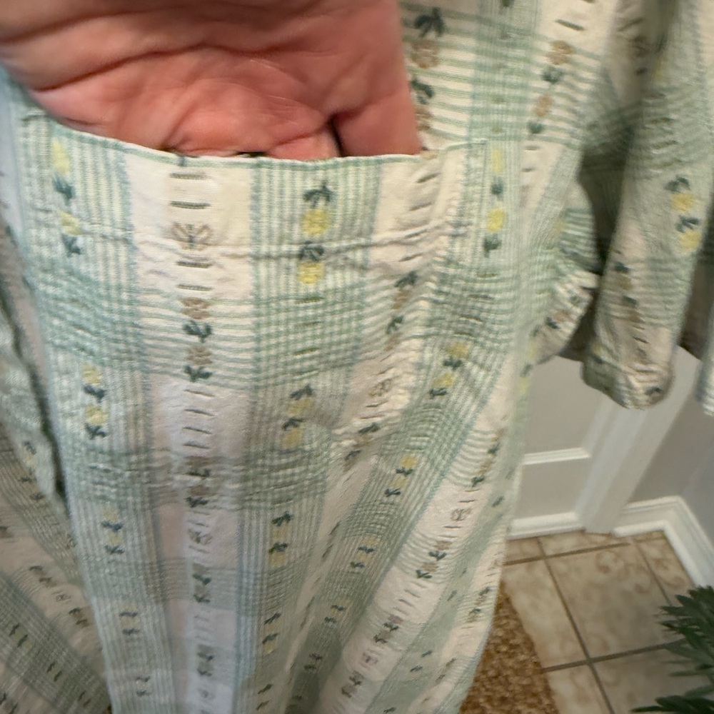 Vintage 80s 90s Classic Elements Embroidered Butt… - image 4